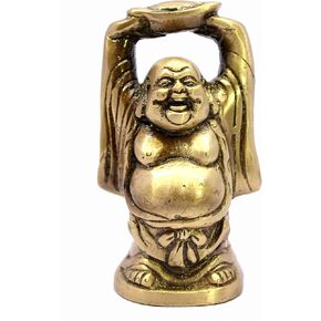 eSplanade Laughing Buddha Statue for Money, Wealth & Good Luck | Resin Home Decor Item for Living Room, Office Table Desk, Shelf | Feng Shui Showpiece, Idol & Figurine | House Warming Gift, 11.5"