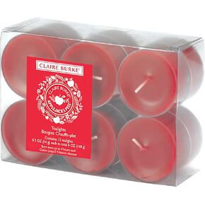 Claire Burke Applejack & Peel Tea Lights، شموع معطرة بالخريف (عبوة واحدة، 12 شموع صغيرة 0.5 أونصة)