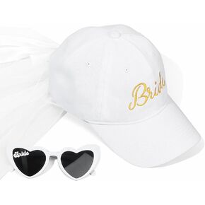 Bride Baseball Hat Cap and Bride Sunglasses Gifts Set Bride to be Gifts, Bachelorette Gifts for Bride 2PCS Bridal Shower Gift in Kuwait