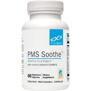 XYMOGEN PMS Soothe Cycle Support Supplement for Women - with Dandelion Root, Ginger Root, Licorice Root, Dong Quai and Chaste Tree Extract - Vegan + Gluten Free (60 Capsules)