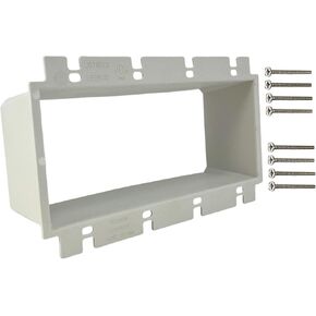 iMBAPrice BE4-1 (4-Gang) Electrical Power Outlet Box Extender, White