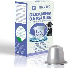 5 Pack Compatible Nespresso Cleaning Pods for Nespresso Original Machines I Cleaning Kit for Better Tasting Coffee I Nespresso Machine Cleaner I Easy and Safe to Use