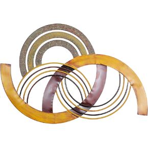 Deco 79 Everyone Admires Metal Wall Decor, 38 by 25", Snowflake Fleir