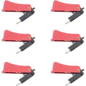6PCS Trigger Switch High Sensitivity Trigger Switch High Sensitivity Stable Reliable Trigger Switch for Welding Torch, Red and Black