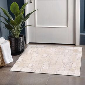 Beverly Rug Living Room Rug 4x6 Modern Luxury Ultra Soft Vintage Indoor Area Rugs for Kitchen Dining Room Stain Resistant Non Shedding Indoor Carpet Alfombras para Salas Modernas (4 x 6 Navy Blue)