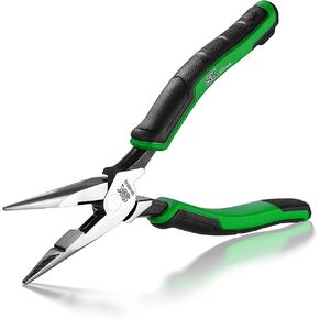 SK 3-Piece Pliers Set, 9.5-Inch Linesman Pliers, 8-Inch Diagonal Pliers, 8-Inch Needle Nose Pliers, Premium CR-V Construction, Ergonomic Non-slip Handle, with Rolling Pouch