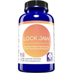 MD.Life Lock Jaw Assistance - for Ongoing TMJ - Help Provide Lock Jaw Assistance TMJ Double Strength Formula - 60 Vegan Capsules Designed for lock jaw