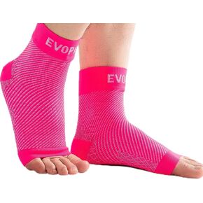 Ankle Compression Sleeve, 20-30mmHg Plantar Fasciitis Socks, Ankle Compression Socks for Women and Men, Ankle Sleeve Compression Support, Compression Ankle Sleeve, Heel Pain Achilles Tendonitis Relief