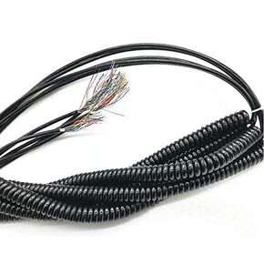 17 Cores Industrial Spring Spiral Coiled Cable CNC Handheld Encoder Manual Pulse Generator MPG