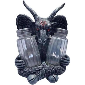 Kreepsville 666 Goat Head Baphomet Salt & Pepper Shakers