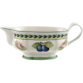 Villeroy & Boch French Garden Fleurence Gravy Boat, 10 oz, White/Multicolored