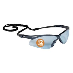 KleenGuard™ V30 Nemesis™ Safety Glasses (19639), Light Blue Lenses with KleenVision™ Anti-Fog coating, Blue Frame, Unisex Eyewear for Men and Women (12 Pairs/Case)