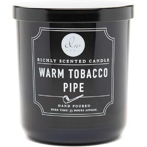 DW Home Richly Scented Warm Tobacco Pipe Candle 9.69 OzIn Glass