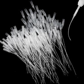 600 Pieces Glue Micro-Tips Plastic Glue Extender Precision Applicator Micro Glue Tips for Crafting, Lab Dispensing,Adhesive Dispensers, 4.7 Inch
