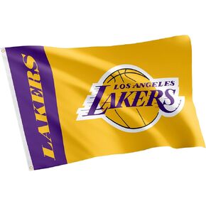 Desert Cactus Los Angeles Lakers Flag NBA National Basketball Association 100% Polyester Indoor Outdoor 3x5 feet Flagss LA (Team Name)