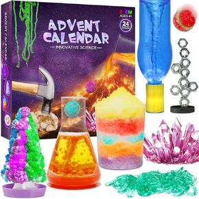 Science Advent Calendar 2024 Science Experiment 24 Days Christmas Countdown Calendar for Kids