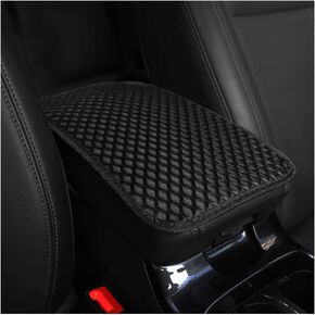 Car Center Console Cover, Anti-Slip Breathable All Seasons Automotive Mesh Armrest Box Pad Cover for Comfortable Support, Vehicle Interior Decor Universal for SUV, Truck, RV（Purple）