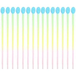 35pcs Data Cable Silicone Cable Ties 3 Holes 4 Hole Cable Ties Silicone Cable Ties Round Head Large Round Holes