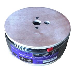 50ft 12 Gauge Wire 2 Conductors, 12/2 Low Voltage Landscape Wire, Low Voltage Wire, Outdoor Direct Burial Electrical Wire, Copper Wire,Underground Low-Energy Circuit Cable (50ft, 12/2)