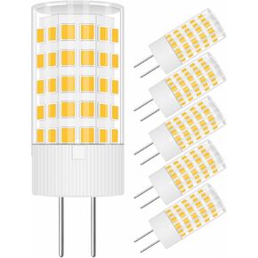 5 Pack G4 12V LED Light Bulbs, 4W (40w 30w Halogen Equivalent) Warm White 3000k AC DC 400 LM, G4 JC T3 Bi-Pin Base Bulb for Home and Landscape Lighting
