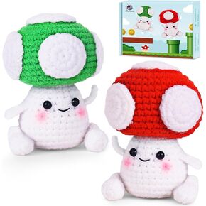 Crochetta Crochet Kit for Beginners, Crochet Kit with Step-by-Step Video Tutorials, Learn to Crochet Amigurumi Kits for Adults and Kids, Craft Supplies Gift, Crochet Football (40%+ Yarn)