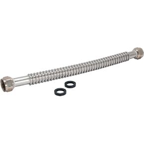 موصل سخان المياه WaterFlex مقاس 12 بوصة من Eastman، 3/4 بوصة FIP × 3/4 بوصة FIP، خط إمداد سخان المياه المموج من الفولاذ المقاوم للصدأ، 437012 in Kuwait