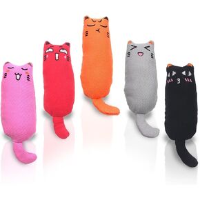 Vila Fuzzy Balls with Bells for Cats, Chewing and Enrichment Tool, Multi-color Soft Plush, Small (2"), Medium (2.5"), Large (3"), 3 Pieces Per Pack 