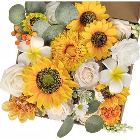 38 قطعة من باقات الزهور الاصطناعية مجموعة صناديق لتزيين حفلات الزفاف وحفلات الزفاف بألوان قوس قزح وترتيبات الزهور المزيفة لتزيين طاولات الحفلات وديكور المنزل في الأماكن المغلقة والخارجية in Kuwait