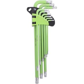 MAGNETIC HEX KEY SET (METRIC), LONG ARM BALL END METRIC HEX KEY SET, MAGNETIC IN BOTH LONG AND SHORT END, WITH COLOUR-CODING EASY TO IDENTIFY.