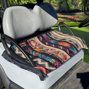 Boston Terrier Golf Cart Towels 3D Bubbles Golf Cart Club Car Blanket, Cute Pandas Portable Golf Cart Seat Covers