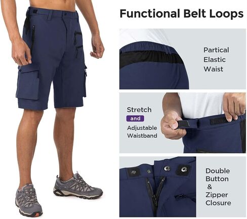 Wespornow Men's-Hiking-Shorts Tactical Shorts Lightweight-Quick-Dry-Outdoor-Cargo-Casual-Shorts for Hiking Cycling in Saudi Arabia