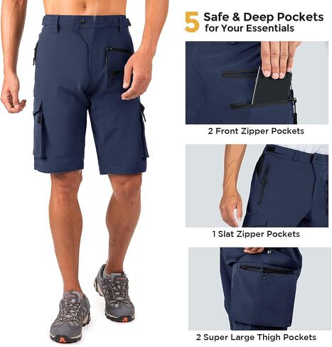 Wespornow Men's-Hiking-Shorts Tactical Shorts Lightweight-Quick-Dry-Outdoor-Cargo-Casual-Shorts for Hiking Cycling in Saudi Arabia