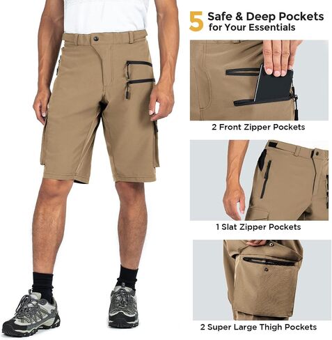 Wespornow Men's-Hiking-Shorts Tactical Shorts Lightweight-Quick-Dry-Outdoor-Cargo-Casual-Shorts for Hiking Cycling in Saudi Arabia