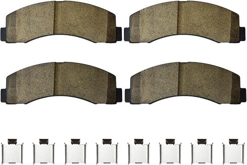 Front And Rear Ceramic Brake Pads Kit For Ford F-150 F150 2012 2013 2014 2015 2016 2017 2018 2019 2020 Replacement # D1602 D1414 with Hardware in Saudi Arabia