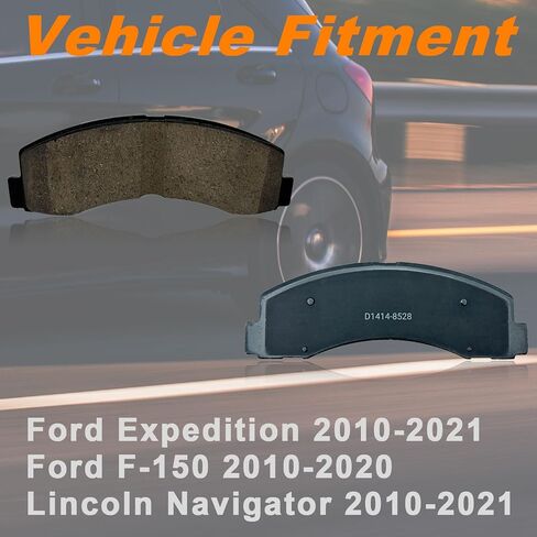 Front And Rear Ceramic Brake Pads Kit For Ford F-150 F150 2012 2013 2014 2015 2016 2017 2018 2019 2020 Replacement # D1602 D1414 with Hardware in Saudi Arabia