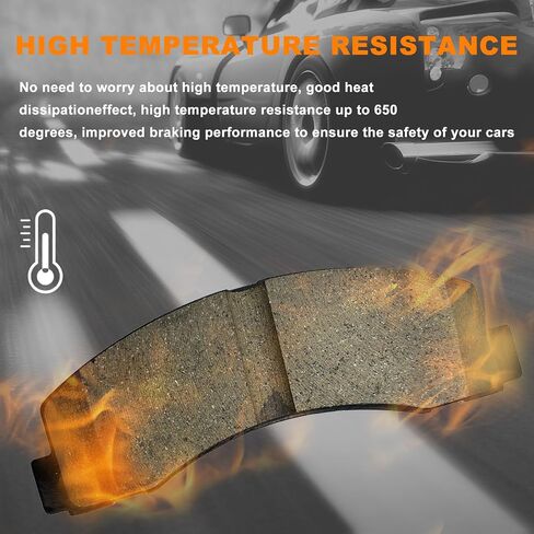 Front And Rear Ceramic Brake Pads Kit For Ford F-150 F150 2012 2013 2014 2015 2016 2017 2018 2019 2020 Replacement # D1602 D1414 with Hardware in Saudi Arabia