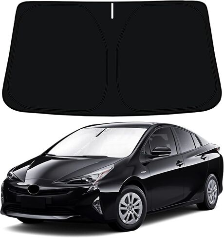 CC&TT Windshield Sun Shade Compatible with 2010-2024 Toyo-ta 4Runner(SR5 Trail Limited),4 Runner Sun Visors Sun Shade,Toyo-ta 4Runner Accessories Foldable Front Window Shade Protector Blocks UV Rays in Saudi Arabia