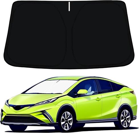 CC&TT Windshield Sun Shade Compatible with 2010-2024 Toyo-ta 4Runner(SR5 Trail Limited),4 Runner Sun Visors Sun Shade,Toyo-ta 4Runner Accessories Foldable Front Window Shade Protector Blocks UV Rays in Saudi Arabia