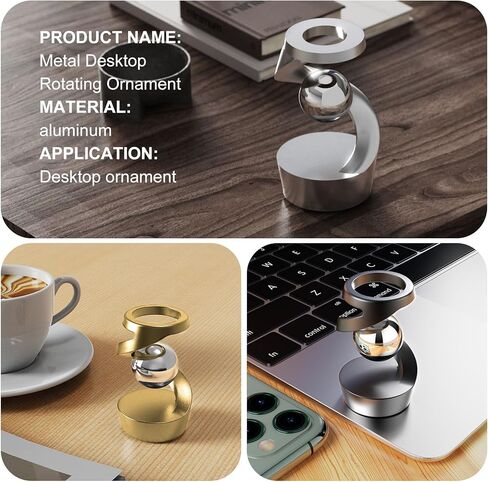 Fidget Toys, Metal Desk Spinning Toy, Sensory Toys Levitation Ball for Adult, Unique Visual Illusion Stress Relieving Desk Toy, Great for Party Favors Car Ornaments Classroom Prize Stuffers in Kuwait