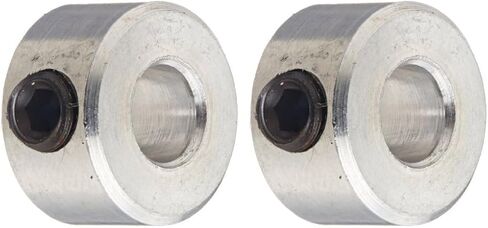 Climax Metals C-018-A طوق لولبي من الألومنيوم، تجويف 3/16 بوصة، القطر الخارجي 7/16 بوصة، عرض 1/4 بوصة، #8-32 × 1/8 بوصة مجموعة برغي in Kuwait