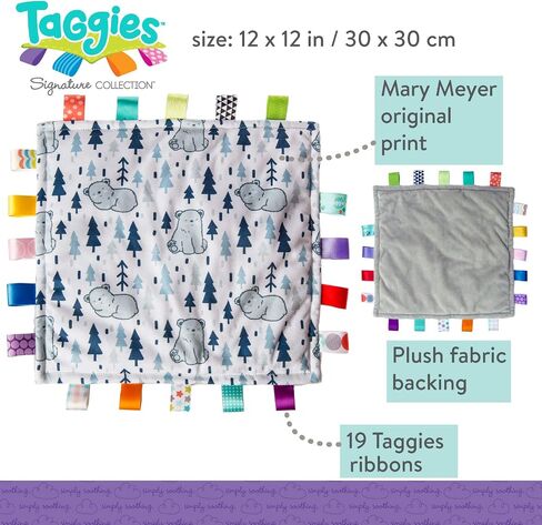 Taggies Original Blanket, 12 x 12-Inches, Comfy Color Blocks in Saudi Arabia