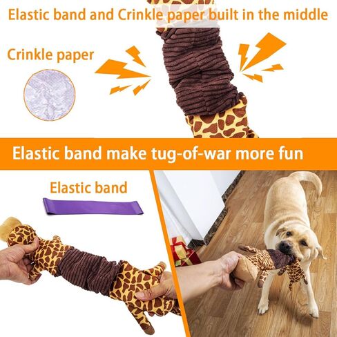 Squeaky Plush Dogs Toys for Aggressive Chewers, Stuffed Animal Dog Toy with Rubbery Belly, Durable Interactive Puppy Chew Toys for Boredom,to Keep Them Busy, Small Medium Large Breed(Cow) in Saudi Arabia