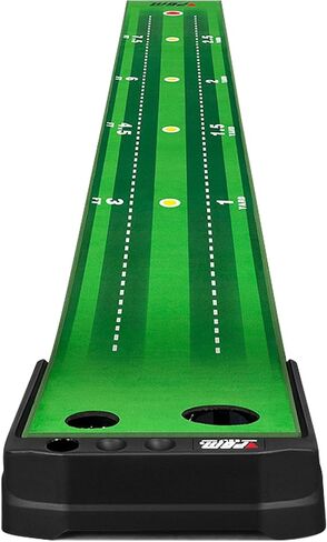 PGM Putting Green Indoor - Putting Matt for Indoors Golf Putting Mat with Electric Ball Return - Golf Mats Practice Indoor Golf Game for Home and Office - Golf Gifts Golf Accessories for Men in Saudi Arabia