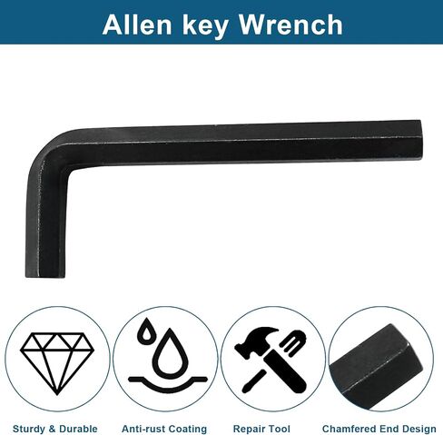 Biaungdo 2 Pcs Black 12mm Hex Key Wrench, Small Allen key Wrench, L Shaped Hexagon Wrench, Hex Key Spanner Wrench Set Hexagon Head Replacement Repairing Tool for Repairing Bike, Furniture in Saudi Arabia