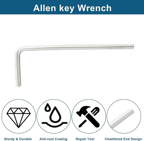 Biaungdo 2 Pcs Black 12mm Hex Key Wrench, Small Allen key Wrench, L Shaped Hexagon Wrench, Hex Key Spanner Wrench Set Hexagon Head Replacement Repairing Tool for Repairing Bike, Furniture in Saudi Arabia