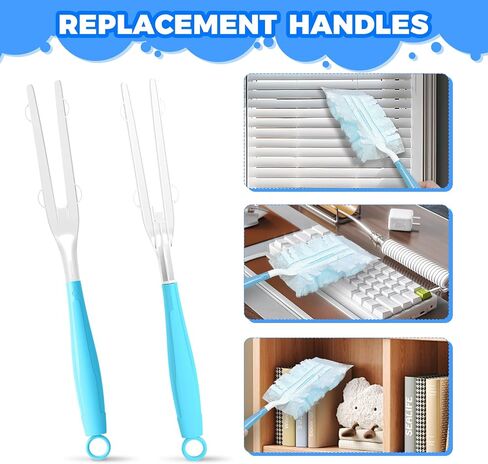 Duster Handle Only Compatible with Swiffer Duster Mop Extended Handle,Replacement Detachable Dust Handle Only,Extended Handle 3PCS in Saudi Arabia