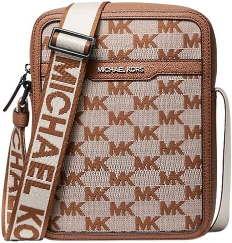 Michael Kors Cooper Logo Jacquard Flight Bag (Denim Blue) in Saudi Arabia