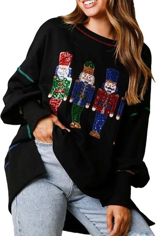 Chvity Women's Oversized Crewneck Sweatshirt Long Sleeve Casual Pullover Tops Lightweight Loose Comfort Colors Sweatshirts in Saudi Arabia