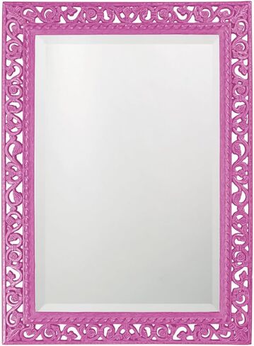 Howard Elliott Barcelona Hanging Rectangular Framed Wall Mirror, Antique Gold Resin, Traditional Designer Mirror for Home, Living Room or Bedroom, 23 x 35 Inch in Saudi Arabia