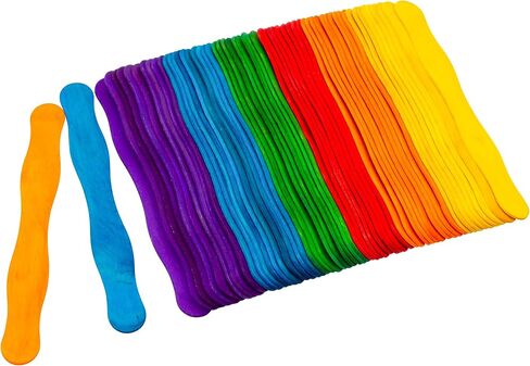 8" Wooden Fan Handles 500 Pcs, Premium Craft Sticks Jumbo Popsicle Sticks for Wedding, DIY Projects, Painting Mixing in Saudi Arabia
